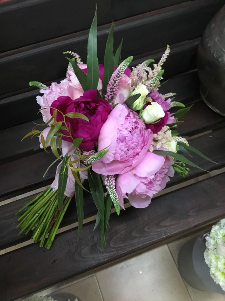 Ramo de novia peonias en dos tonos – Flor Regalo Andujar